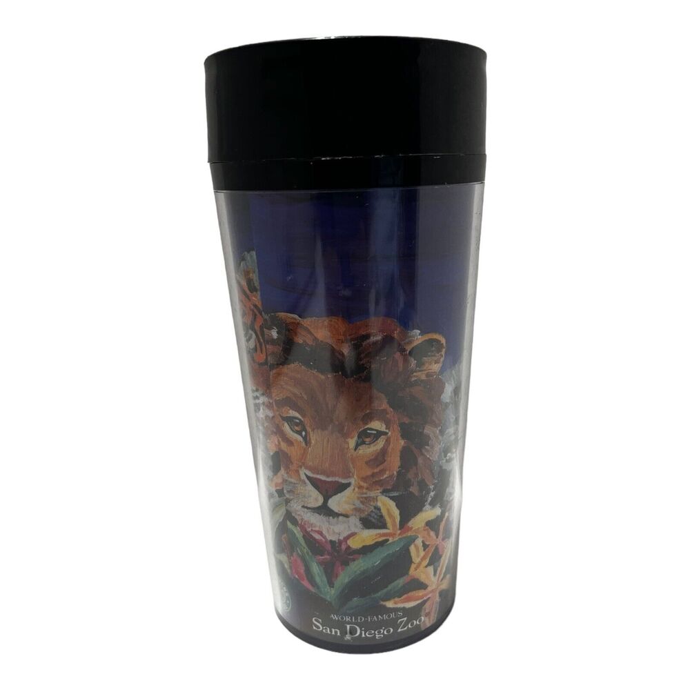 Vintage 2001 Starbucks San Diego Zoo Tumbler Coffee Travel Mug 16 Oz Rare